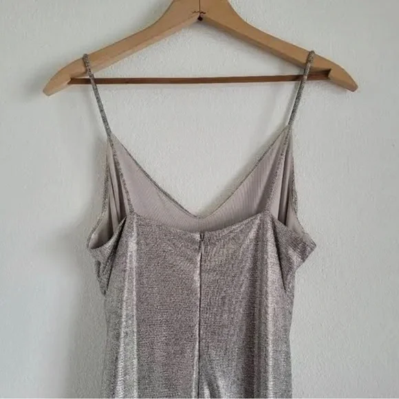 Betsy & Adam Dresses Betsy & Adam Silver Metallic Evening Size 2 - Picture 4 of 8